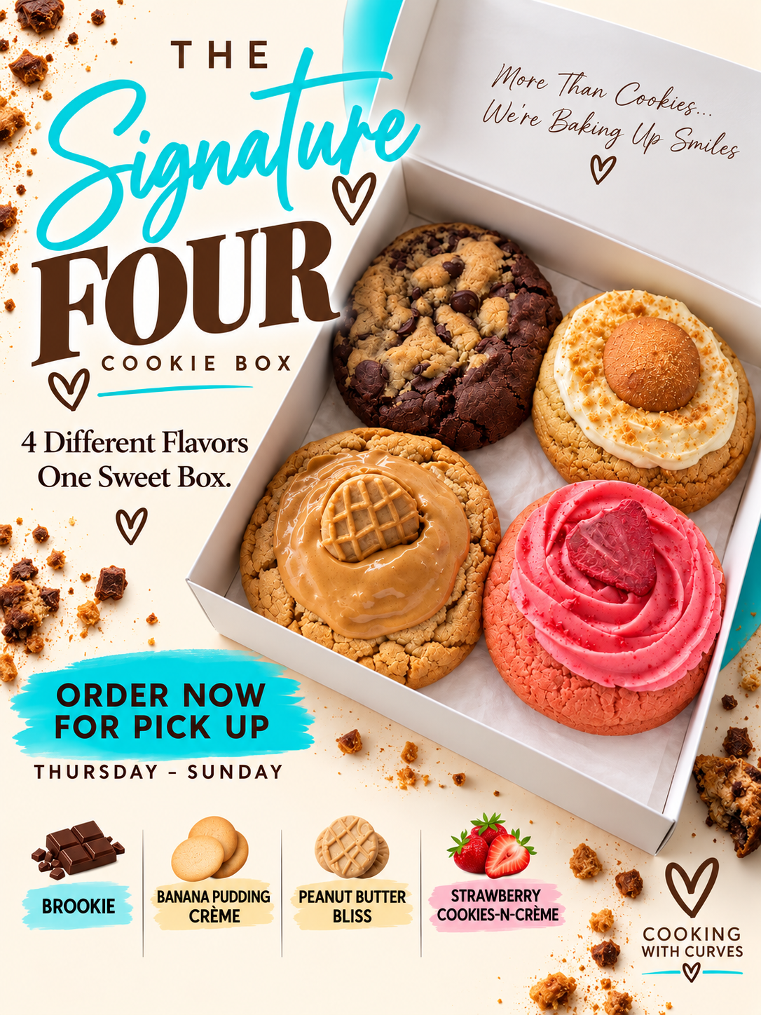 “The Signature “Four” Cookie Box