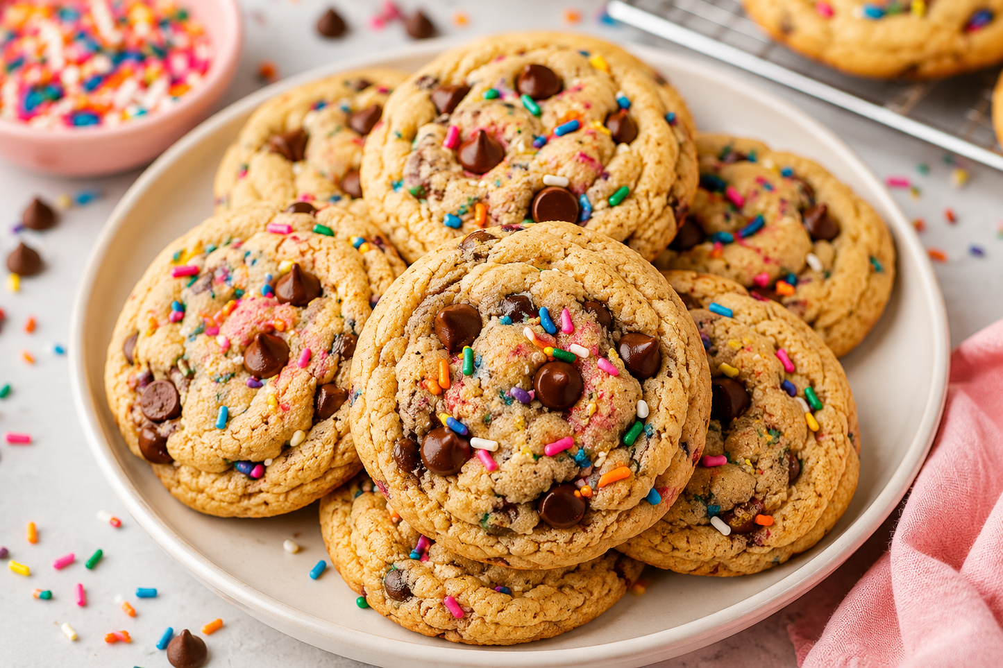 🧩 Chocolate Chip & Sprinkles Cookie Baking Class (For Kids 5-12) Saturday June 20th. 1p-3p