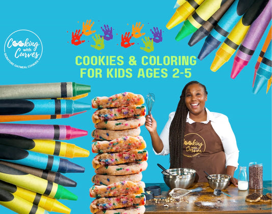 Cookies & Coloring for Kids Ages 2-5. Saturday August 17th 12-1p